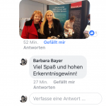 Whatsapp-Verlauf mit positivem Statement zum neuen Stand