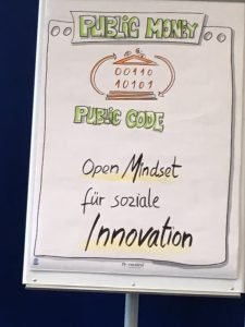 Public Code - Open Mindsetz für soziale Innovation, gezeichnet von Thomas Mack