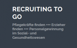 Snippet von der Homepage Recruiting to go